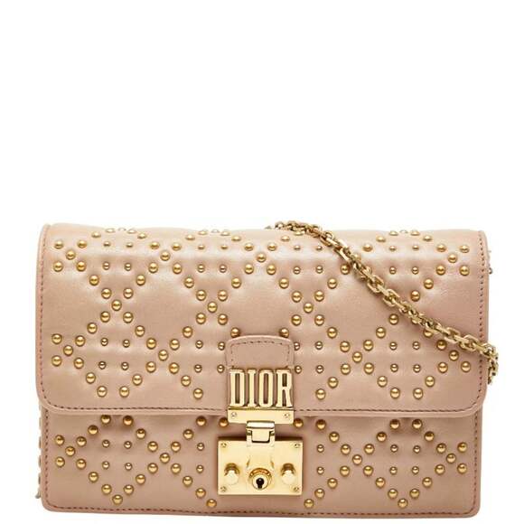 Dior Handbags - CHRISTIAN DIOR Pink Leather Shoulder Bag